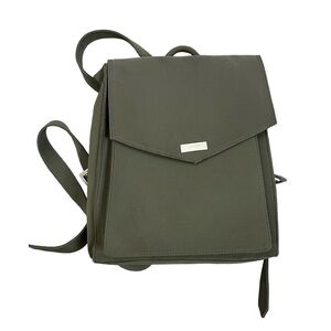Esprit khaki green boxy mini backpack